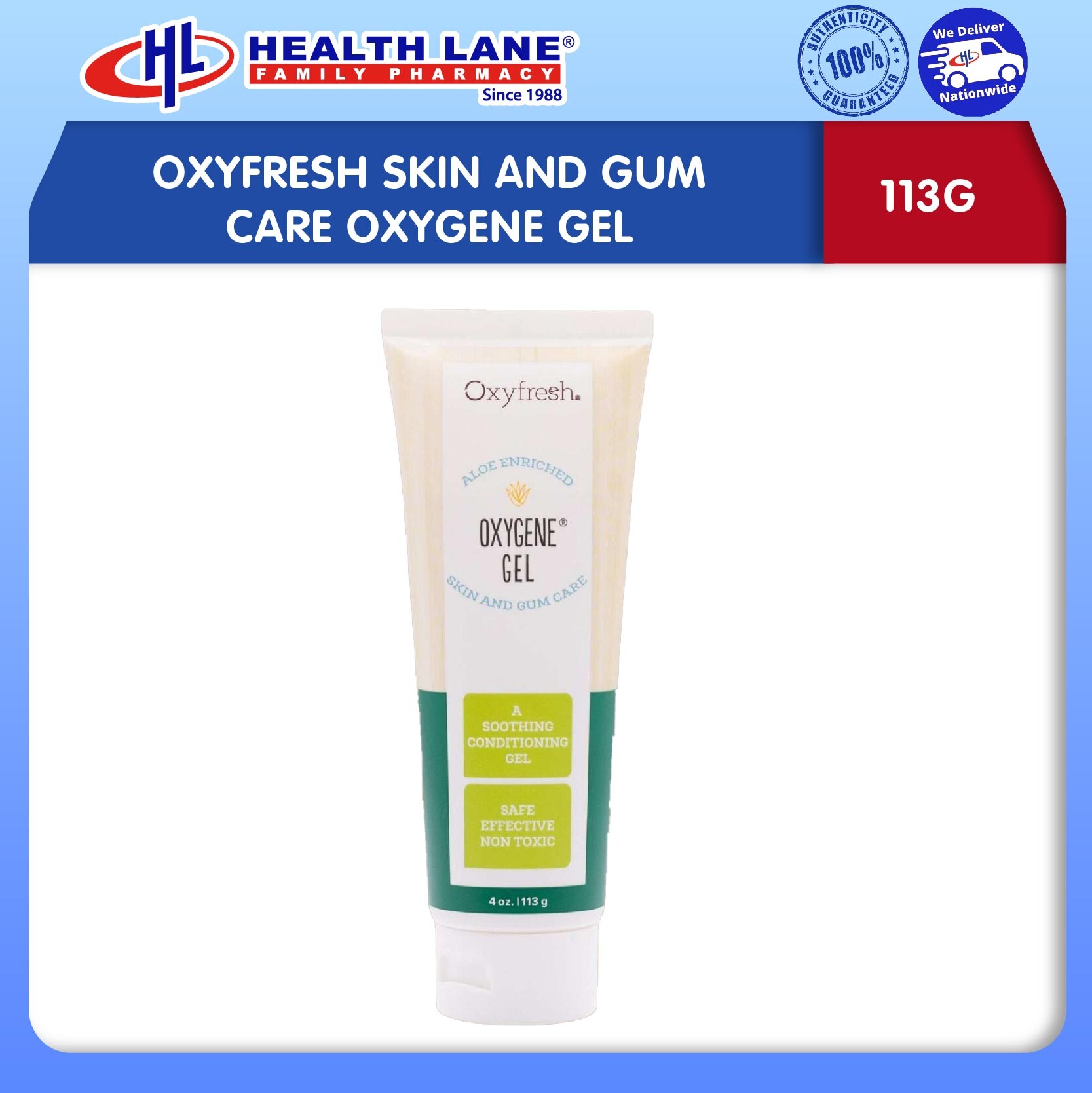 OXYFRESH KULIT AND GUM CARE OXYGENE GEL 113G /4OZ/3.5OZ (BIG)